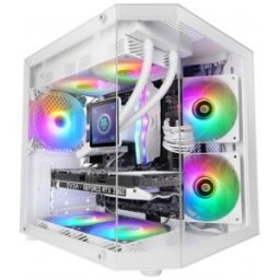 Mars Gaming MC-3TLITEW Mini Tower Blanco