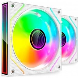 Mars Gaming MF3DPROX2W - Kit 2 Ventiladores ARGB 12cm FDB PWM - Blanco