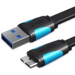 Vention Cable USB 3.0 VAS-A12-B050 - MicroUSB Macho - USB Macho - 50cm - Azul y Negro