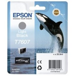 Epson T7607 - Negro claro - original - blíster - cartucho de tinta - para SureColor P600, SC-P600