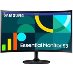 Monitor Profesional Curvo Samsung Essential Monitor S3 S36GD S24D364GAU - 24" - Full HD - Negro
