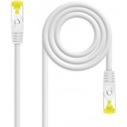 Nanocable Cable de red latiguillo RJ45 LSZH Cat.6A SFTP AWG26, Blanco, 2.0 m