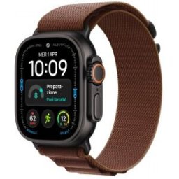 Apple Watch Ultra 4 (GPS + Cellular) - Caja de titanio negro de 49 mm - Correa Loop Alpine burdeos -