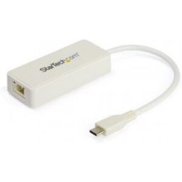 StarTech.com Adaptador de Red Ethernet USB-C con un Puerto USB 3.0 - Blanco