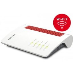 Fritz By A Box 5690 router inalámbrico 2.5 Gigabit Ethernet Doble banda (2,4 GHz / 5 GHz) Rojo, Blanco