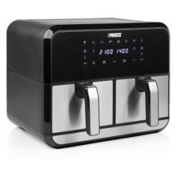 Freidora por Aire - Sin Aceite Princess Double Basket Airfryer 182074 - 2400W - Capacidad 8L