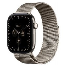 Apple Watch Series 12 (GPS + Cellular) - Caja de titanio en color natural (46 mm) - Pulsera Milanese