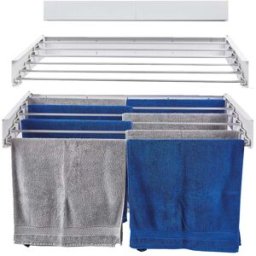 Foxydry Hide 121 cm – Tendedero Retráctil de Pared, Disponible en Blanco HIDE-120W