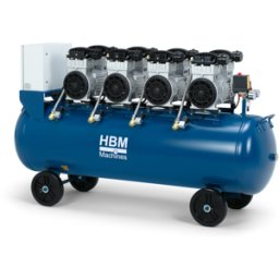 HBM compresor de aire sin aceite, 200 litros, 8 bar, 8 CV, 400V