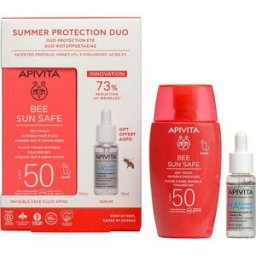 Apivita Pack Bee Summer Protection Dúo Fluido Facial Invisible SPF50 50 ml+ Sérum 10 ml