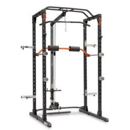 Power Cage con polea BH Fitness: soporte para pierna, polea alta y baja y soporte para almacenar discos
