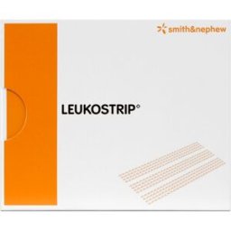 Leukostrip 4 mm x 76 mm: tiras adhesivas porosas para el cierre de heridas (caja de 50 sobres de cuatro tiras -200 unidades-)