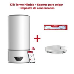 Ariston Lydos Hybrid WiFi Termo Eléctrico 80L A + Depósito de Condensados +Soporte de Pared Instafix