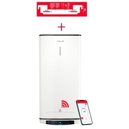 Ariston Velis Pro Wifi Termo Eléctrico Inteligente 100L Clase B + Soporte de Pared Instafix