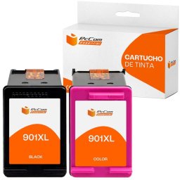 Pccom Essential Hp 901xl Cartucho Tinta Compatible Negro/tricolor Pack 2