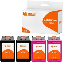 Pccom Essential Hp 901xl Cartuchos Tinta Compatible Negro/tricolor Pack 4