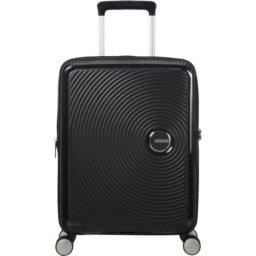 Maleta de cabina American Tourister SoundBox Spinner 55cm Black Expandible TSA 35.5/41L 4 Ruedas