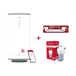 Termo eléctrico Ariston Velis Pro Wifi 50L 1500W multiposición wifi filtro antical soporte pared
