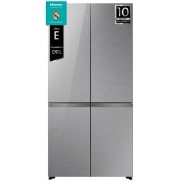 Frigorifico Americano Hisense RQ5P605NSVE No Frost 190cm 591L E Acero Inoxidable Pantalla LED