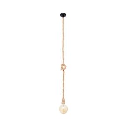 Lámpara Colgante Lumit Soga 40W Cuerda Marrón Ø10 x 50-150 cm