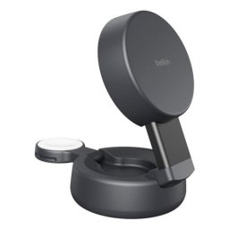 Cargador Inalámbrico Belkin UltraCharge Pro Qi2 25 W 2 en 1 MagSafe Gris Oscuro
