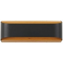 Lindby Lámpara de pared led exterior de aluminio negro