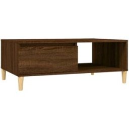 Prolenta Premium Mesa de centro madera de ingeniería tabaco marrón 90 x 60 x 35 cm
