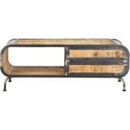 Prolenta Premium Mesa de centro marrón 100 x 50 x 35 cm