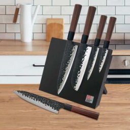 Richardson Sheffield Bloque de 5 cuchillos de cocina acero inoxidable negro
