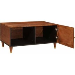 Prolenta Premium Mesa de centro café marrón 80 x 50 x 40 cm