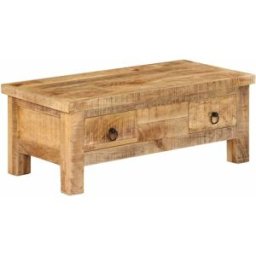 Prolenta Premium Mesa de centro marrón 90 x 45 x 35 cm