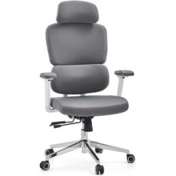hjh OFFICE Silla de oficina profesional tela gris