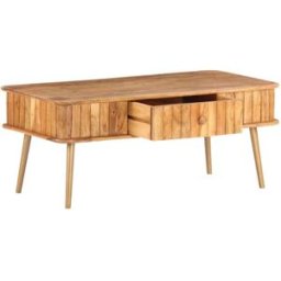 Prolenta Premium Mesa de centro marrón 100 x 50 x 40 cm