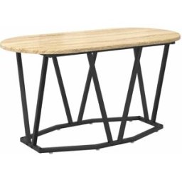 Prolenta Premium Mesa de centro beige marrón 80 x 40 x 40,5 cm