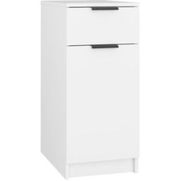 Maison Chic Armario de escritorio madera contrachapada blanco 33,5x50x75 cm