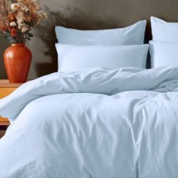 Sensei Maison Funda nórdica + 2 fundas de almohada 50x70 cm azul claro 240x220 cm