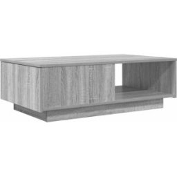 Prolenta Premium Mesa de centro madera de ingeniería gris 95 x 55 x 31 cm