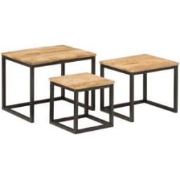 Prolenta Premium Mesa de centro marrón 50 x 40 x 40 cm