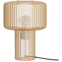Maison Pavane Lámpara de mesa de vidrio estriado