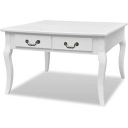 Prolenta Premium Mesa de centro blanco 80 x 80 x 50 cm