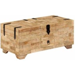 Prolenta Premium Mesa de centro marrón 80 x 40 x 35 cm