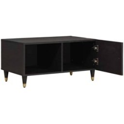 Prolenta Premium Mesa de centro negra 80 x 50 x 40 cm