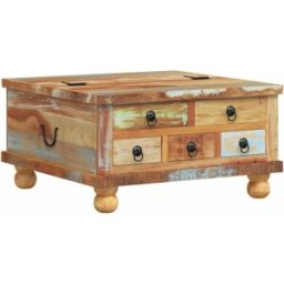 Prolenta Premium Mesa de centro marrón 70 x 70 x 38 cm