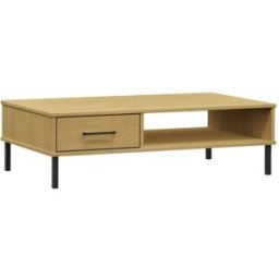 Prolenta Premium Mesa de centro madera de pino marrón 100 x 55 x 29 cm