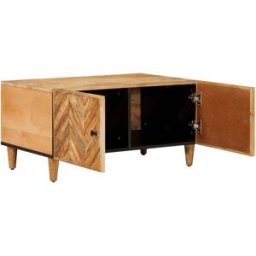 Prolenta Premium Mesa de centro café marrón 80 x 50 x 40 cm