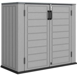Outsunny Caseta de jardín 142x67x119 cm gris claro
