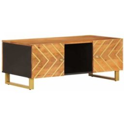 Prolenta Premium Mesa de centro marrón 100 x 54 x 40 cm