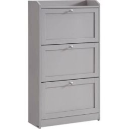 VASAGLE Mueble zapatero con puerta abatible para 20 pares de zapatos