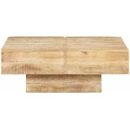 Prolenta Premium Mesa de centro marrón 80 x 80 x 28 cm