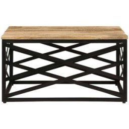 Prolenta Premium Mesa de centro marrón 68 x 68 x 35 cm